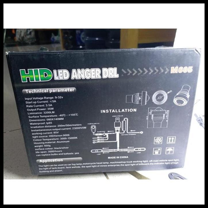 GRATIS ONGKIR FOGLAMP M605 HID LED ANGER DRL UNIVERSAL MURAH BERKUALITAS 