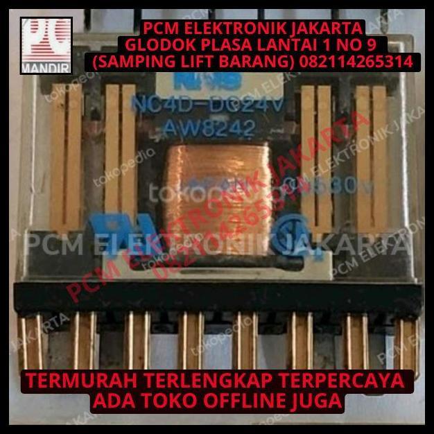 GRATIS ONGKIR RELAY MATSUSHITA ASLI NC4D-24VDC 24VOLT 24 VOLT DC DC24V 