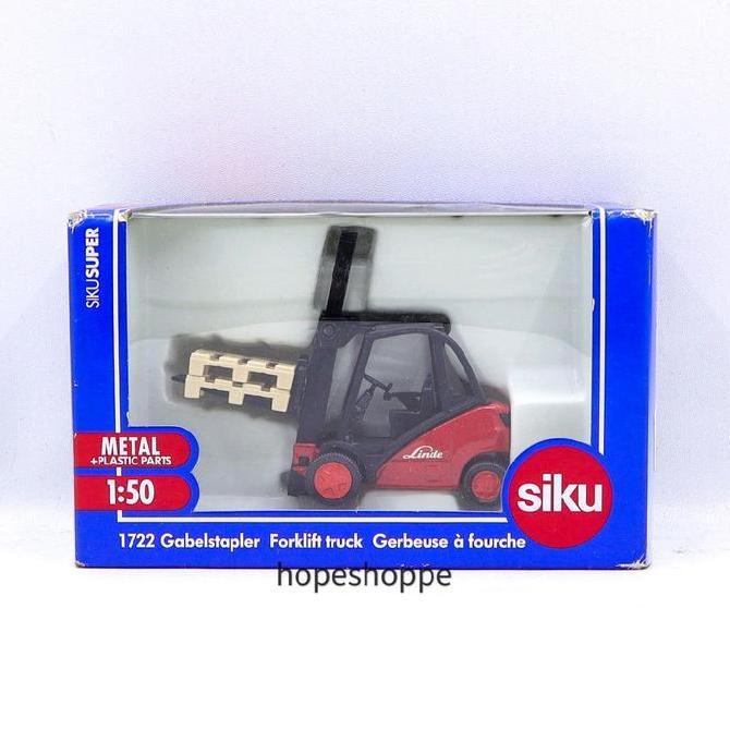 Diecast Construction Siku Super 1722 Forklift Truck Original Mainan Miniatur Kendaraan Alat Berat