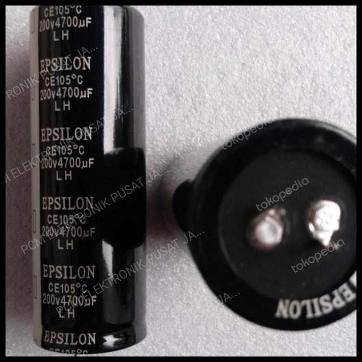 BEST DEAL ELCO ELKO KAPASITOR 4700UF 4700 UF 200V 200VOLT 200 VOLT EPSILON 