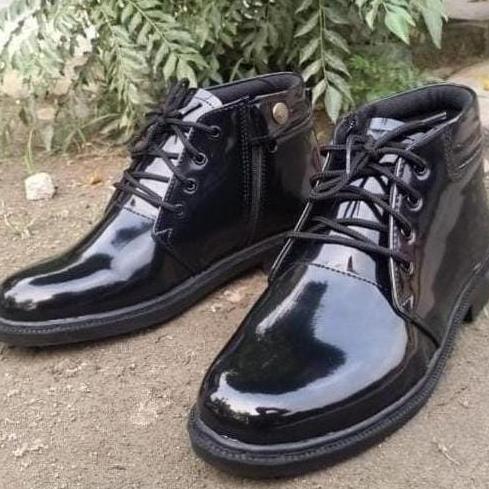 sepatu pdh satpam kilap Resleting