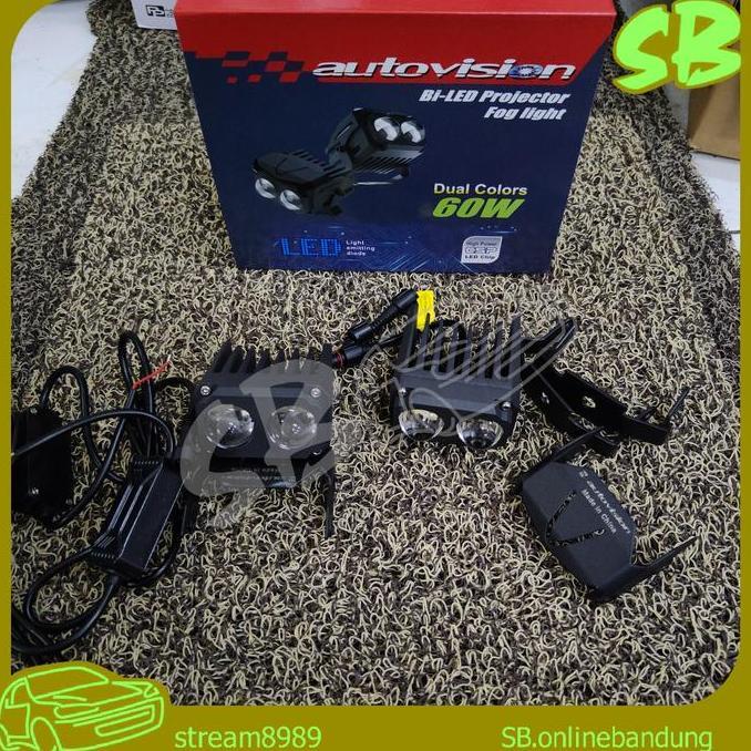 Autovision Biled Mini Projie Borneo Fog Light double lens Foglamp