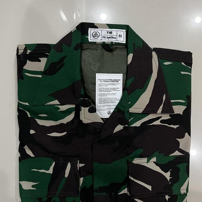 baju pdl velbed warna pembagian / baju pdl tni / baju pdl anti luntur