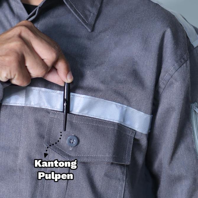 Baju Lapangan / Seragam Kerja / Weaack Safety Custom Bordir Model 01
