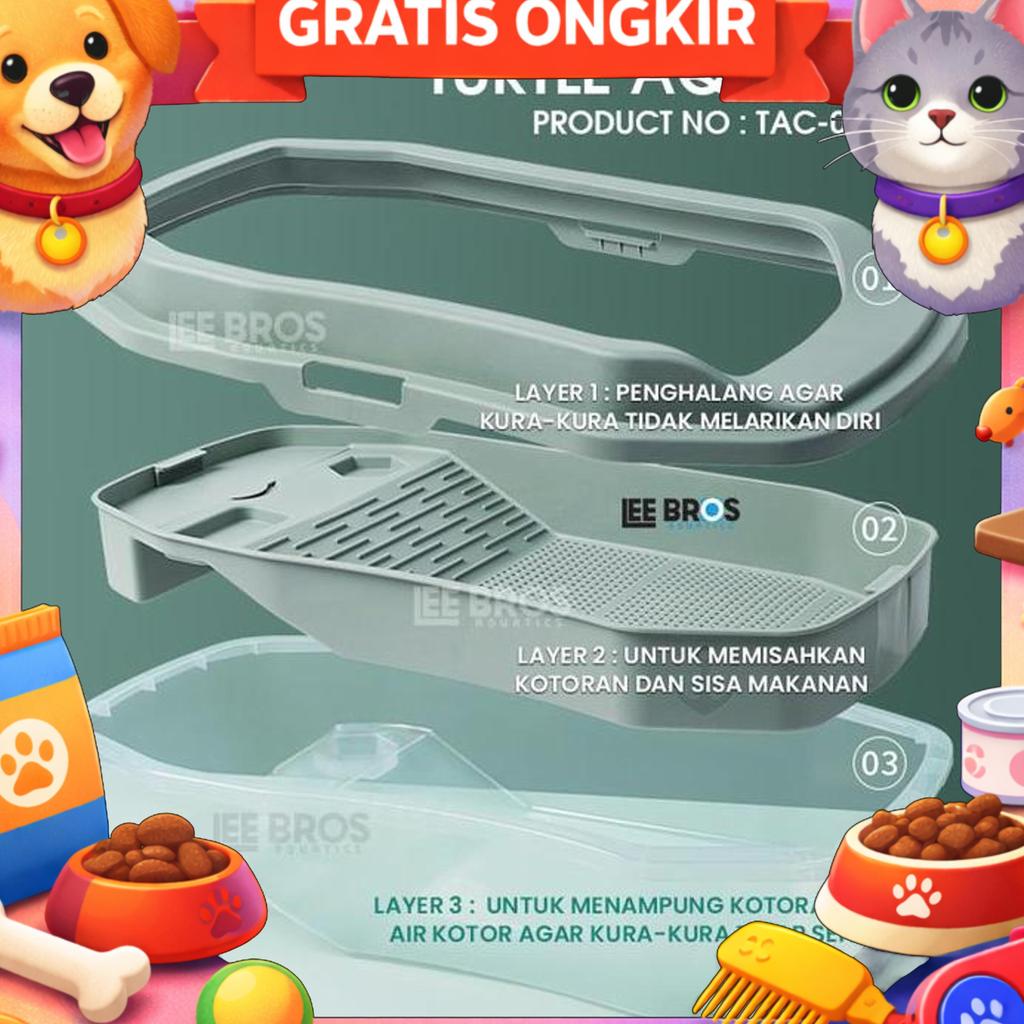 Aquarium Kura Kura Complete Filter / Turtle Aquarium / Kandang Kura