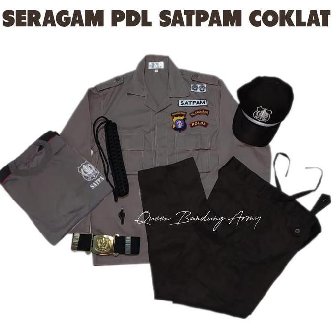 Paket seragam PDL security terbaru / Seragam PDL terbaru paket LENGKAP / Seragam Security Coklat / P