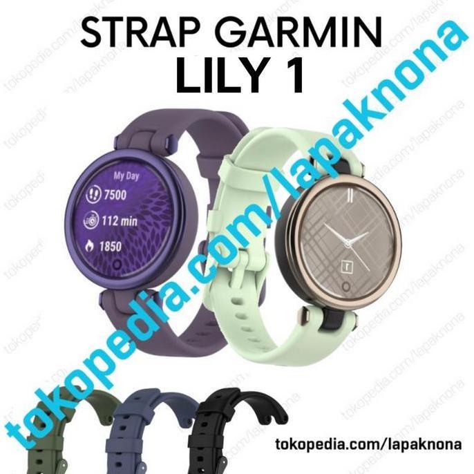 Wrble- Strap Garmin Lily Tali Jam Tangan Silicone Sport Silikon Lembut Lily