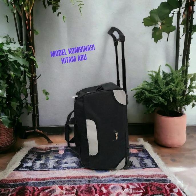 Ihappy- Travel Bag Troli Tas Pakaian Mudik Trolley Roda Duffle Besar Jumbo Kabin Pesawat Travel Wani