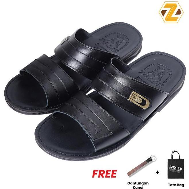 Zeger Sandal Kulit Pria P 304