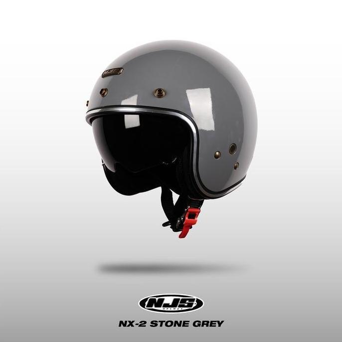 * NJS NX-2 SOLID LIST CHROME (FREE PET) - HELM RETRO | NJS RETRO | HELM BOGO | NJS BOGO | BOGO POLOS