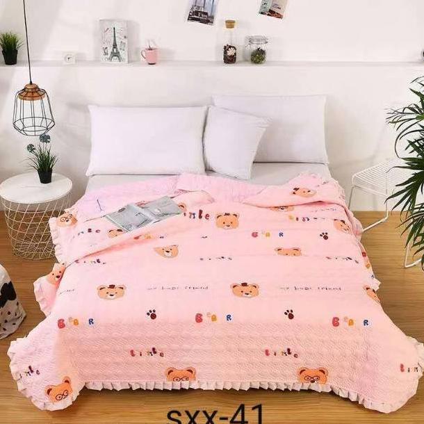 Selimut Quilting (bedcover quilting) (pilih motif melalui chat) / Selimut Katun