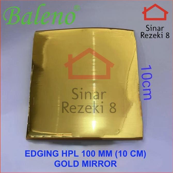 Dekdok- Edging Hpl Baleno Xyz 17 Gold Mirror Emas Pinggiran Meja Kayu Taco Pvc