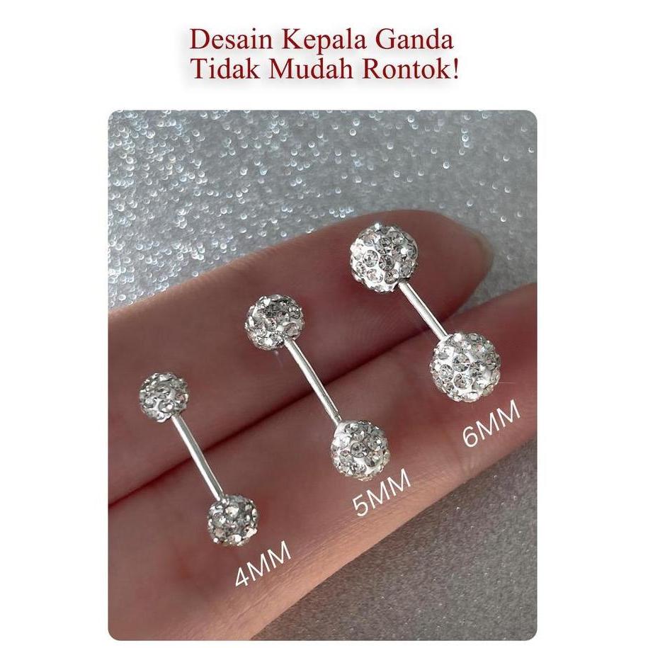 Cod,Bisa- Ear Partner-999 Jarum Perak Anting-Anting Perak Murni Untuk Wanita, Menjaga Lubang Telinga