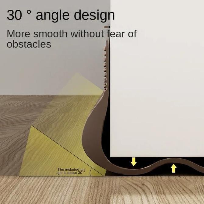 Homemart- Penutup Celah Bawah Pintu Rumah Lis List Karet Tutup Lubang Penghalang Debu Serangga Kecoa