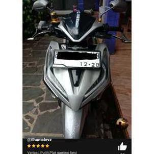 paket hemat` promo bingkai plat nomor motor gamino besi universal pelindung plat nomor dudukan plat 