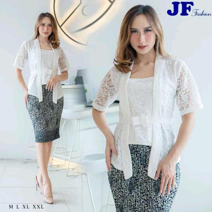 Sendtoday- Setelan Kebaya Kutubaru Brukat / Setelan Kebaya Brukat Kutubaru Brukat / Atasan Bawahan/ 