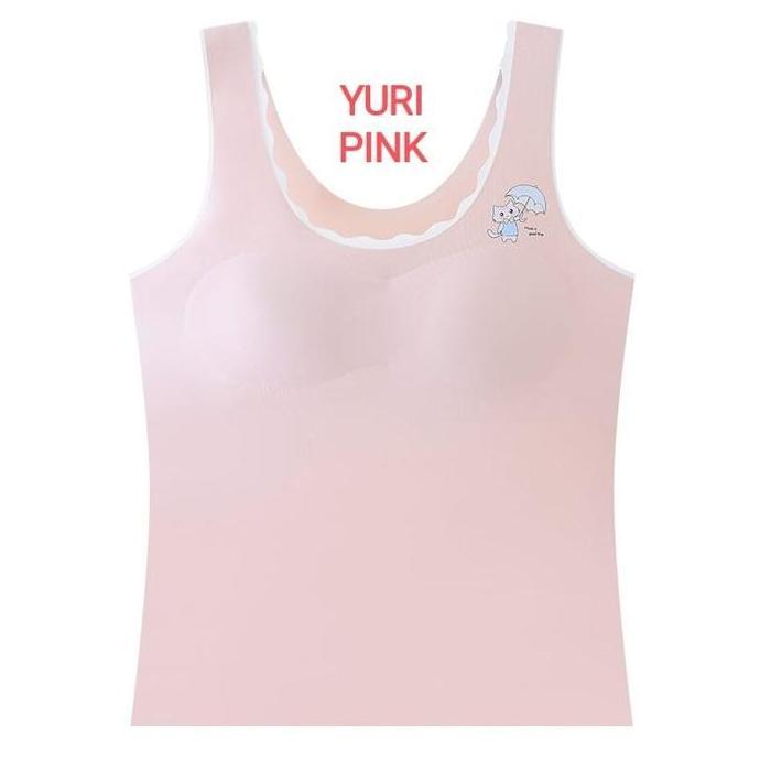 Duniaank- Bajukiddie Kaos Dalam Bra Yuri Tank Top Cup Miniset Pakaian Dalam Anak Remaja Smp Sma Abg 