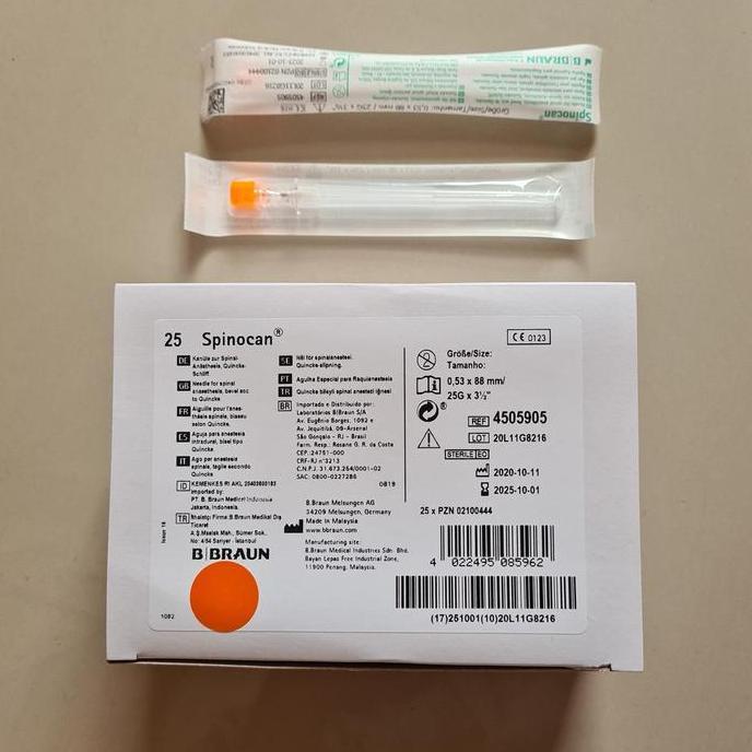 Dayhpy- Spinocan 25 Bbraun / Spinocan 25G Bbraun / Spinal Needle Bbraun