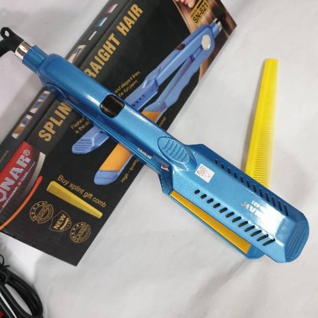 Catokan Rambut Pelurus Plat Besar SONAR SN-821 Alat Catok Rebonding Lurus Bagus Murah Ori