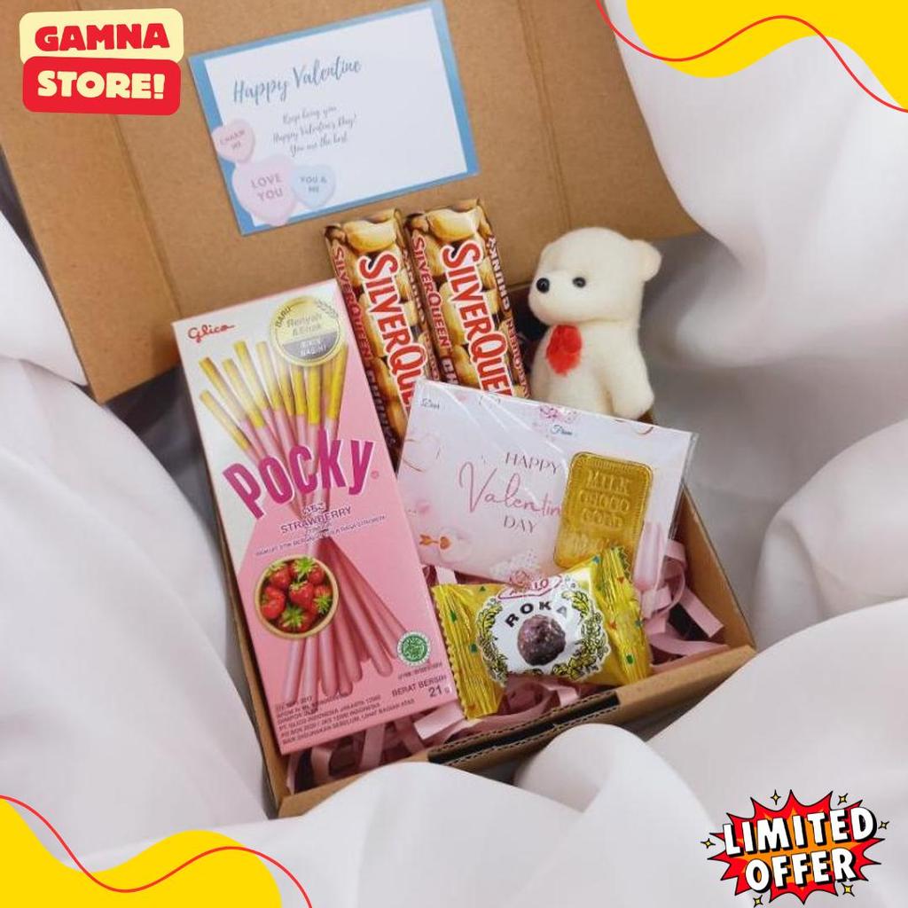 Hampers Coklat Silverqueen Valentine Gift Box Coklat Smack
