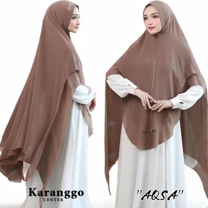 Newrilis- Khimar Payet Mewah Bahan Ceruty Premium Cantik Jilbab Syari