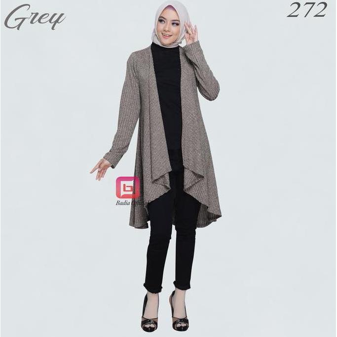 Fwbgy- Cardigan Outer Rajut Lengan Panjang Long Sweater Jaket Jumbo Wanita Kardigan Bahan Tebal Prem