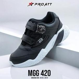 Terpopuler- Pro Att Mgg 420 421 Magnet Macan & Mgz 495 V Magnet Sepatu Sekolah Anak Hitam Putih Magn