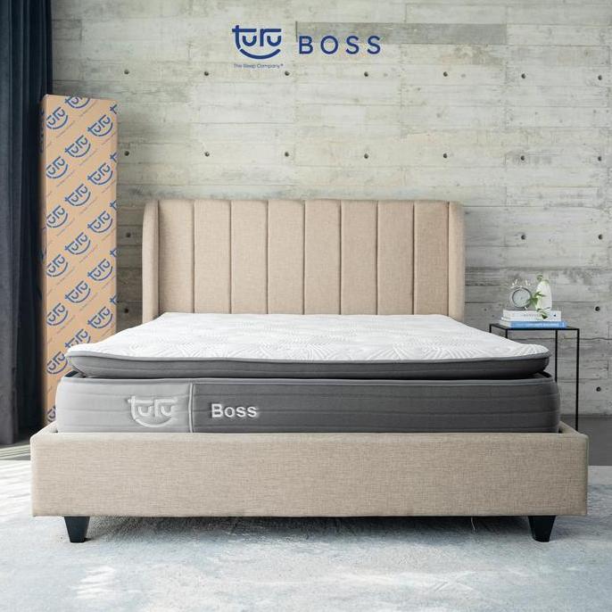 Blokx- Kasur Pocket Spring Bed Turu Boss Ukuran 90X200 (Single) Free Bantal