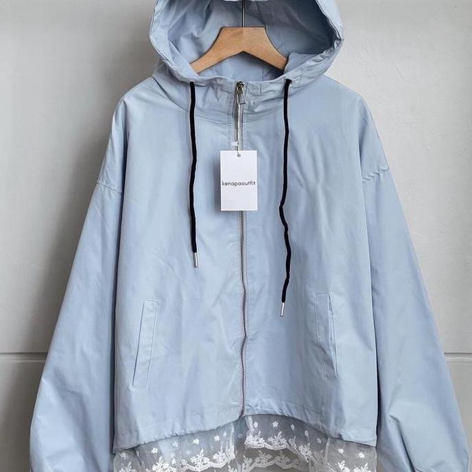 Diskont Jaket Parasut Mlace Premium - Jaket Wanita Zipper