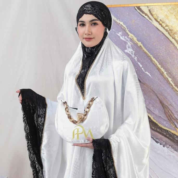 BEST SELLER APM MUKENA DEWASA MEWAH JAGUAR SILK 2IN1 QIANA SERIES APM MUKENA