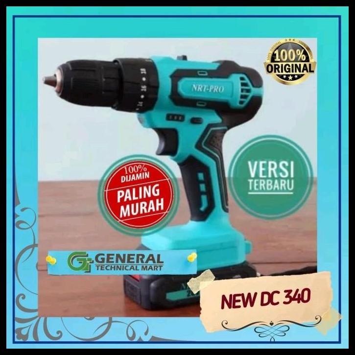 DISKON CORDLESS IMPACT DRILL 20V NRT-PRO DC-340 TERMURAH