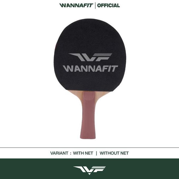 WANNAFIT Paket Bet / Bat Tenis Meja | Raket Pingpong / Ping Pong Bola Net Tas | Alat Olahraga [terba
