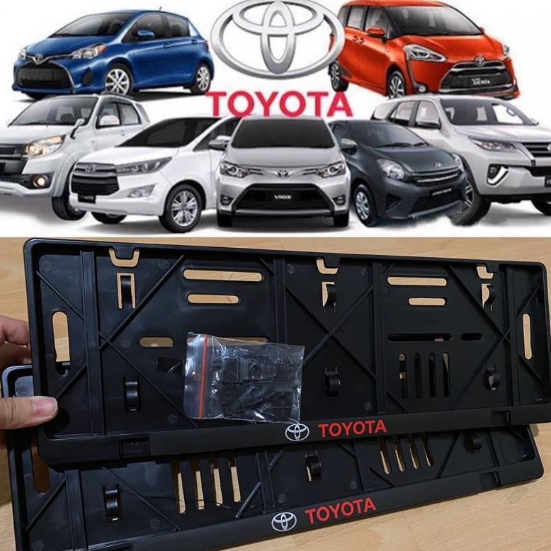 frame tatakan plat nomor Mobil toyota