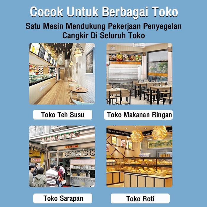 Reaim Cup Sealer Mesin Press 8-26 Oz Original Mesin Cup Sealer [Semua Ukuran Cup] Mesin Press Gelas 