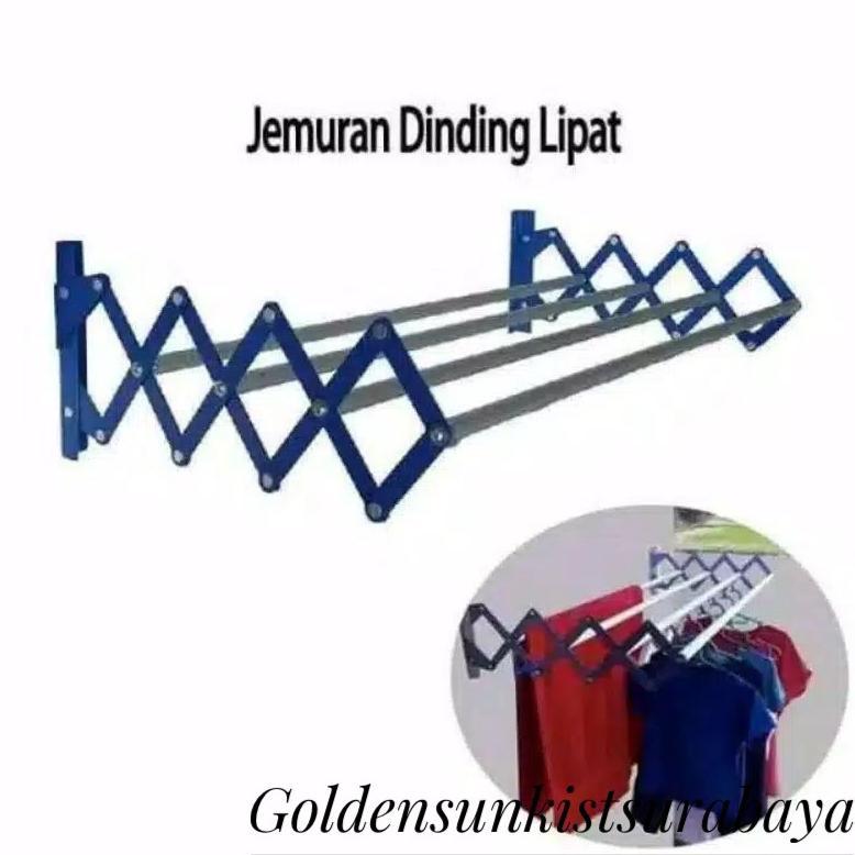 jemuran lipat dinding / jemuran portable