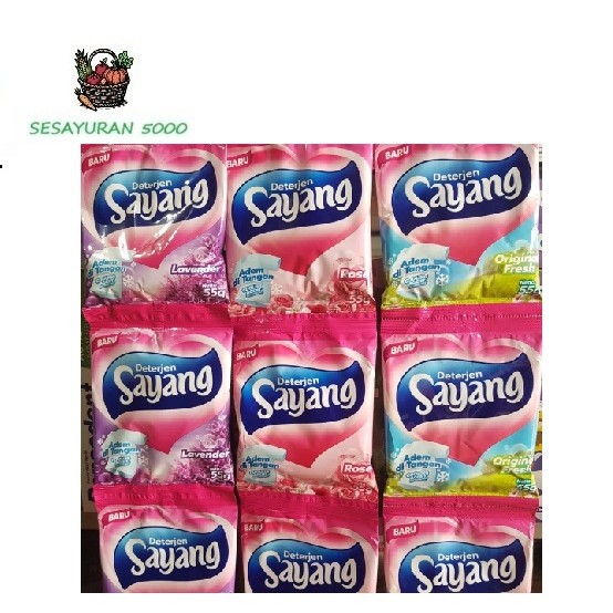 DETERGEN SAYANG SACHET ECER KEMASAN 40gr