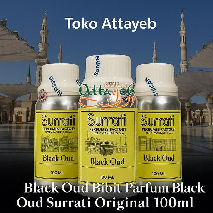 Aroma- Balck Oud Bibit Parfum Black Oud Surrati Original 100Ml Bibit Surrati