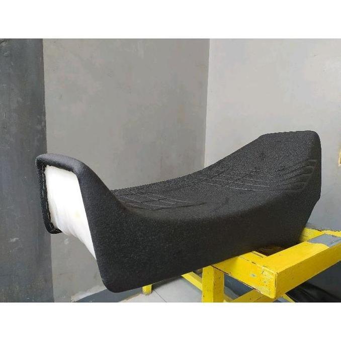 Jok RX King Centang Extreme Jok King Semi Centang Bahan Fiber Putih Kulit Amplas Busa Biru Anti Gemb
