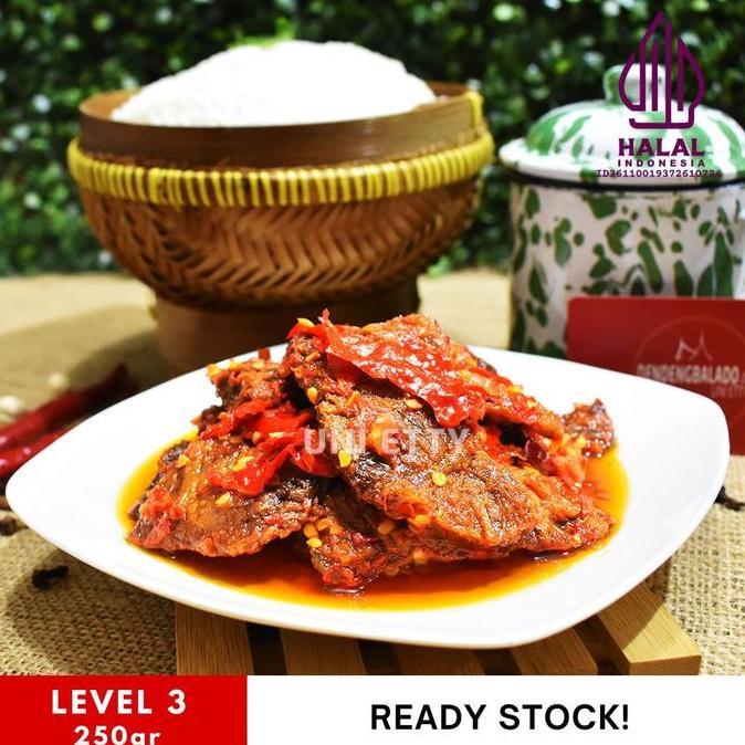 Dendeng Balado Lambok Batokok / Dendeng Basah (Cabe Merah) - ASLI PADANG - Siap Saji