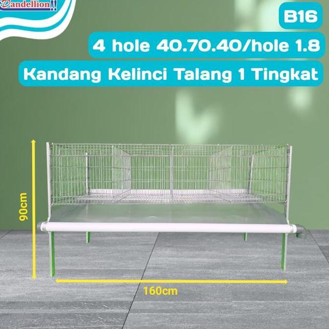 Kandang Hewan peliharaan | Kandang Kelinci Galvanis | Rabbit Cage B16 1 tingkat