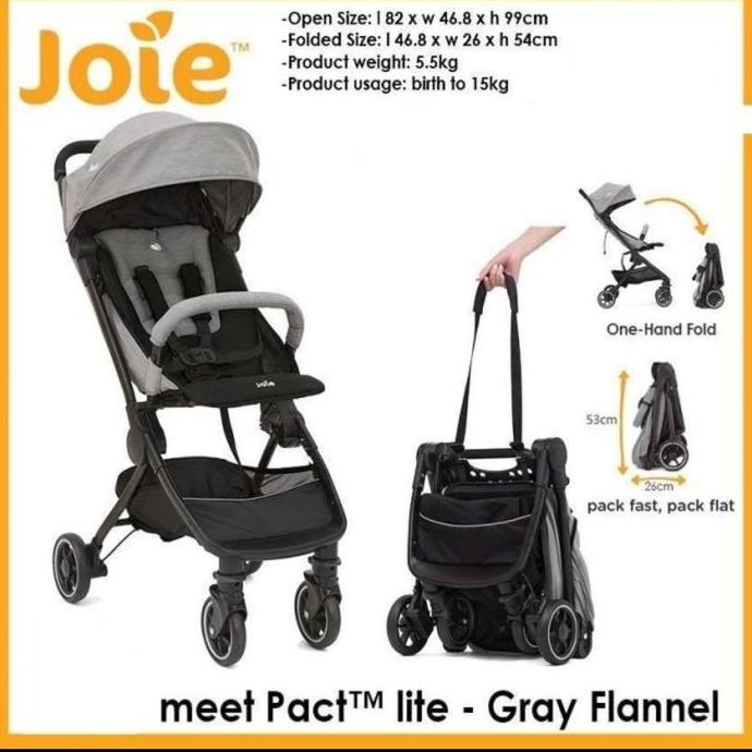 Stroller joie Pact Lite / Stroller baby JOIE kabin size