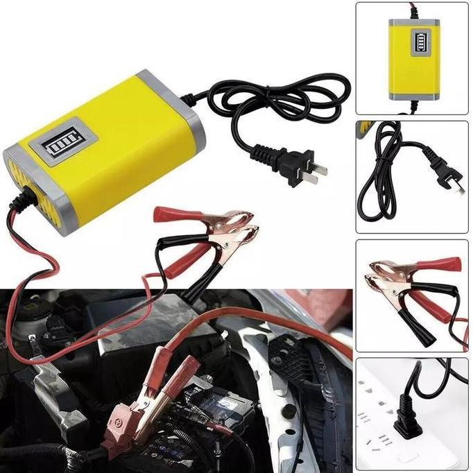 Charger Aki Motor Mobil Casan Carger Cas 2A 12V (TERBAIK) (TERBARU) (TERMURAH)