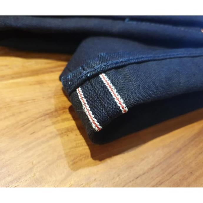 Iron Heart - IH-777-14oz Indigo x Black Selvage Denim Slim Tapered murah