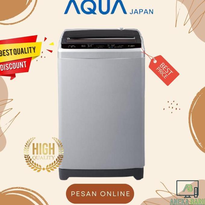 Terlaris Aqua Mesin Cuci 1 Tabung Top Loading Aqw-77Dh / 77Dh / Aqw 77 Dh (7 Kg)