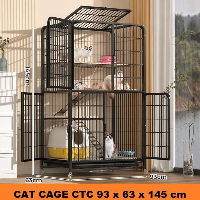 kandang kucing anjing burung hewan peliharaan kandang besi besar jumbo