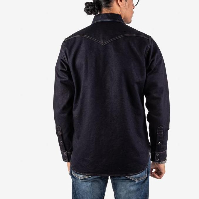 Iron Heart - IHSH-295 14oz Indigo x Black Selvage Denim Shirt murah