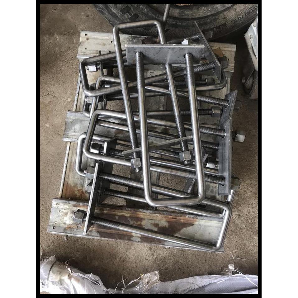 TERMURAH KLAM KLEMAN U BOLT UBOLT CENGKAM BAK SASIS CHASIS PS HT CANTER