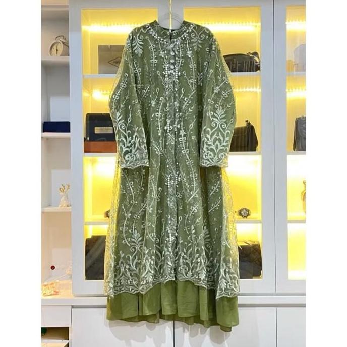 Sale Gamis Andari Jumbo // Seragaman Mewah// Gamis Mewah// Gamis Pesta// Gamis Pengajian Yasin// Ser