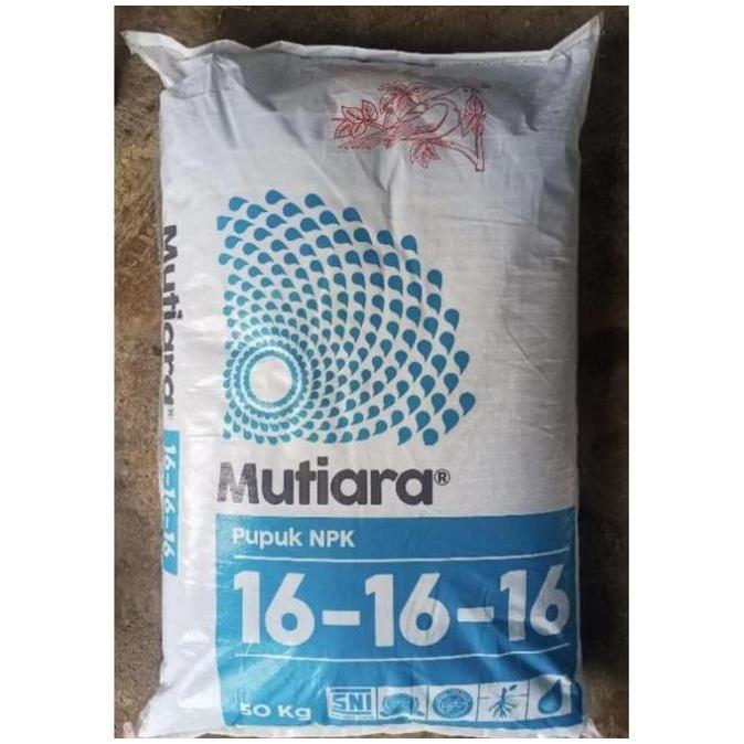 pupuk NPK mutiara 16-16-16 50kg orginal kemasan pabrik (TERBAIK) (TERBARU) (TERMURAH)