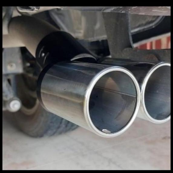 DISKON MUFFLER UJUNG KNALPOT RACING 2 LUBANG STAINLESS MOBIL HONDA FREED